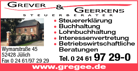 Anzeige Grever & Geerkens GbR Steuerberater