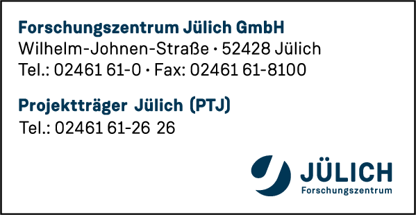 Anzeige Forschungszentrum Jülich GmbH