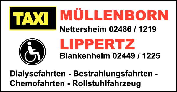 Anzeige Taxi Müllenborn