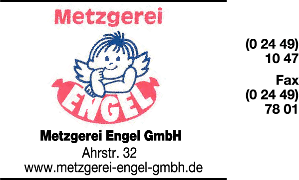Anzeige Engel GmbH Wurst- u. Fleischspezialitäten