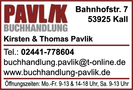 Anzeige Buchhandlung Pavlik Buchhandlung