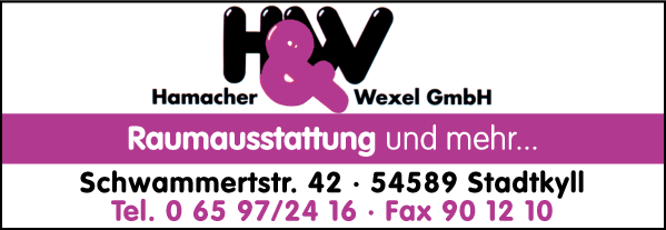 Anzeige Hamacher & Wexel GmbH