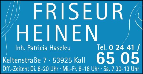 Anzeige Friseur Heinen Inh. Patricia Haseleu