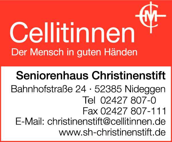 Anzeige Seniorenhaus Christinenstift