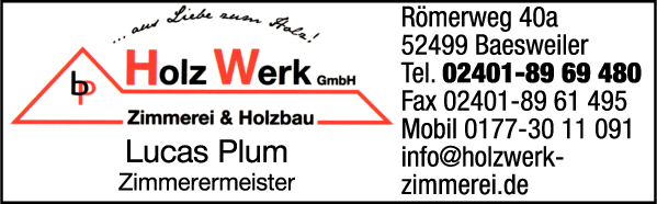 Anzeige BP Holz Werk GmbH