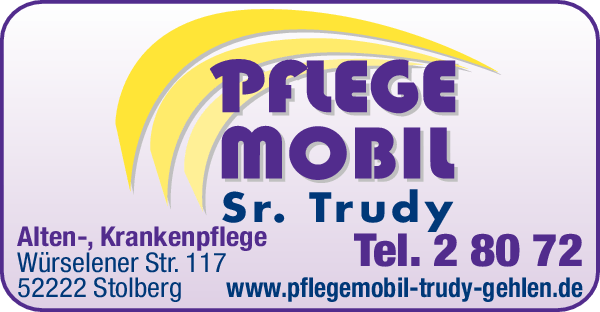 Anzeige Pflege Mobil Sr. Trudy