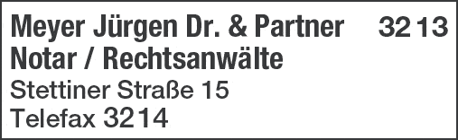 Kundenbild groß 1 Meyer Jürgen Dr. & Partner Notar / Rechtsanwälte