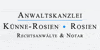 Kundenlogo von Anwaltskanzlei Künne-Rosien - Rosien Rechtsanwälte & Notar