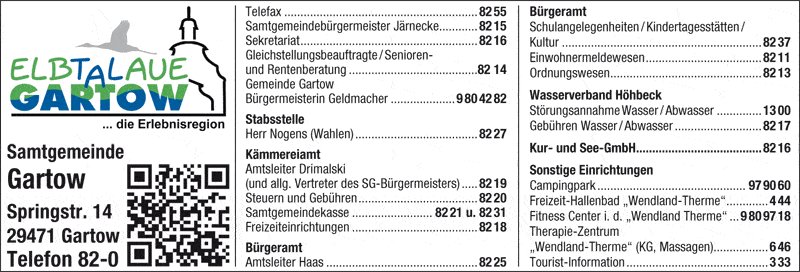 Kundenbild groß 1 Samtgemeinde Gartow