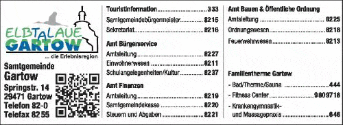 Kundenbild groß 1 Samtgemeinde Gartow