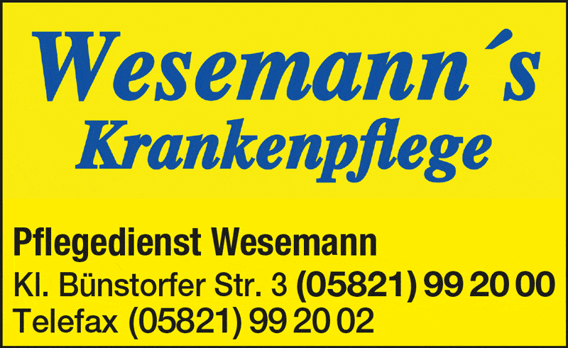 Kundenbild groß 1 Wesemann Bärbel Häusliche Krankenpflege