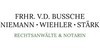 Kundenlogo von Frhr. v. d. Bussche Rechtsanwälte & Notarin