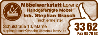 Anzeige Möbelwerkstatt Lorenz Inh. Stephan Brasch