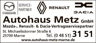 Anzeige Autohaus Metz GmbH