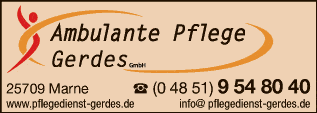 Anzeige Ambulante Pflege Gerdes GmbH Pflegedienst