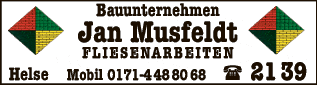 Anzeige Musfeldt Jan Bauunternehmen