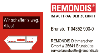 Anzeige REMONDIS Dithmarschen GmbH Entsorgungsfachbetrieb