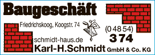 Anzeige Baugeschäft Karl-H. Schmidt GmbH & Co. KG