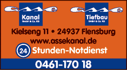 Anzeige asse KANAL GmbH & Co. KG Abflussreinigung