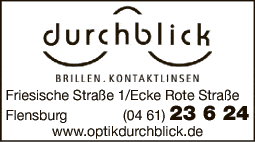 Anzeige Durchblick Brillen GmbH, Christian Fiedler-Quaas Augenoptikermeister