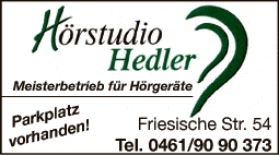 Anzeige Hörgeräte-Hörstudio Hedler