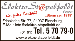 Anzeige Elektro Stapelfeldt GmbH