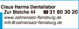 Anzeige Claus Harms Dental GmbH Zahntechnische Laboratorien