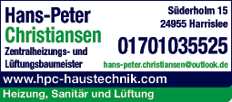 Anzeige Christiansen Hans-Peter Haustechnik