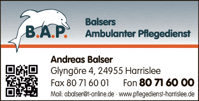 Anzeige Balsers Ambulanter Pflegedienst Andreas Balser