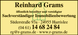 Anzeige Grams Reinhard Immobilienberater