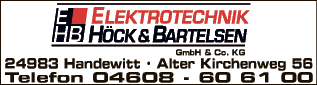 Anzeige Elektrotechnik Höck & Bartelsen GmbH & Co. KG