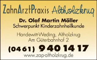 Anzeige ZahnArztPraxis Altholzkrug, Möller Olaf Martin Dr.