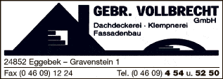 Anzeige Gebr. Vollbrecht GmbH Dachdeckerei