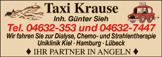 Anzeige Taxi Krause Inh. Günter Sieh