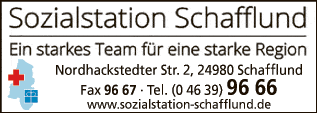 Anzeige Sozialstation Schafflund gGmbH Ambulante Krankenpflege