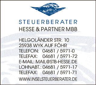 Anzeige Steuerberater Hesse & Partner