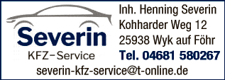 Anzeige Severin-KFZ-Service