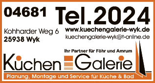 Anzeige Küchen Galerie Wyk Ralf Meinert