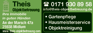 Anzeige Theis Objektbetreuung GmbH Gartenbau Hausmeisterdienst