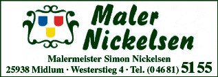 Anzeige Maler Nickelsen Inh. Simon Nickelsen