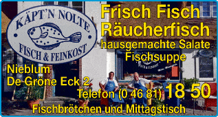 Anzeige Nolte Fisch & Feinkost Käptn Nolte Fischhdl. u. Bistro