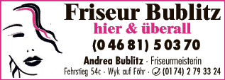 Anzeige Bublitz Andrea Friseurmeisterin