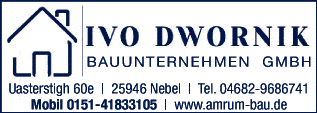 Anzeige Ivo Dwornik Bauunternehmen GmbH