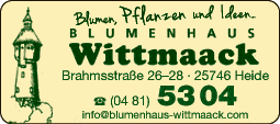 Anzeige Blumenhaus Wittmaack