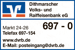 Anzeige Dithmarscher Volks- und Raiffeisenbank eG