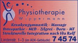 Anzeige Wippermann Peter Physiotherapie