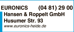 Anzeige Hansen & Roppelt GmbH Haushaltsgerätevertrieb