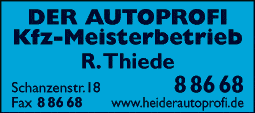 Anzeige Thiede Rainer KFZ-Meisterbetrieb