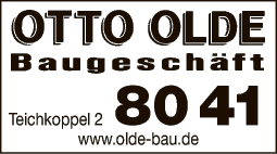 Anzeige Olde GmbH & Co. KG Otto Baugeschäft