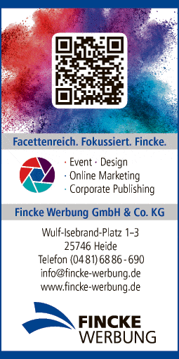 Anzeige Fincke Werbung Werbeagentur GmbH & Co. KG